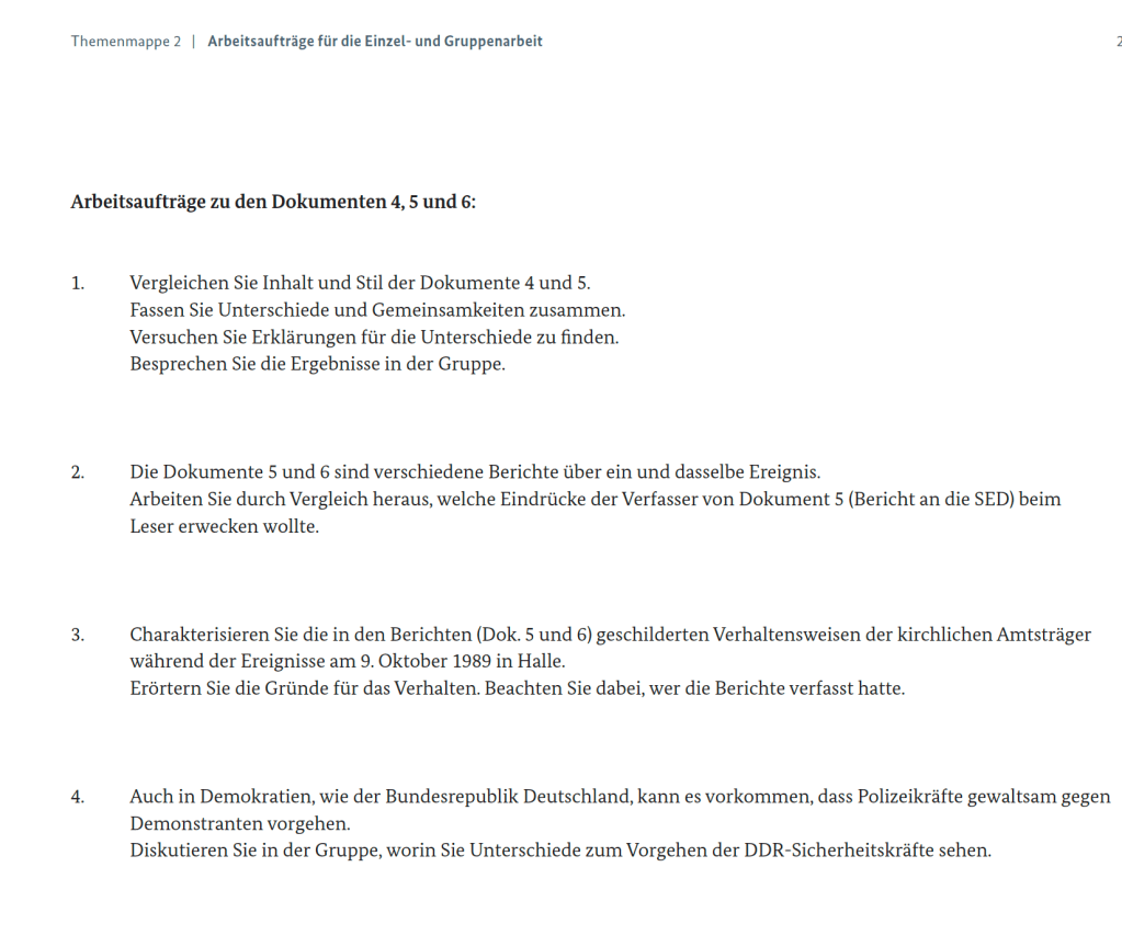 2. Aufgaben zur Konterrevolution