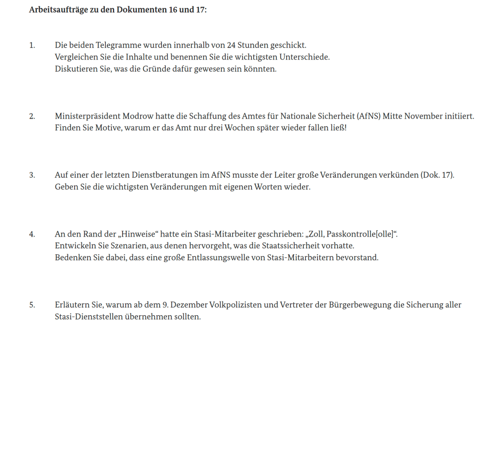 7. Aufgaben zur Konterrevolution