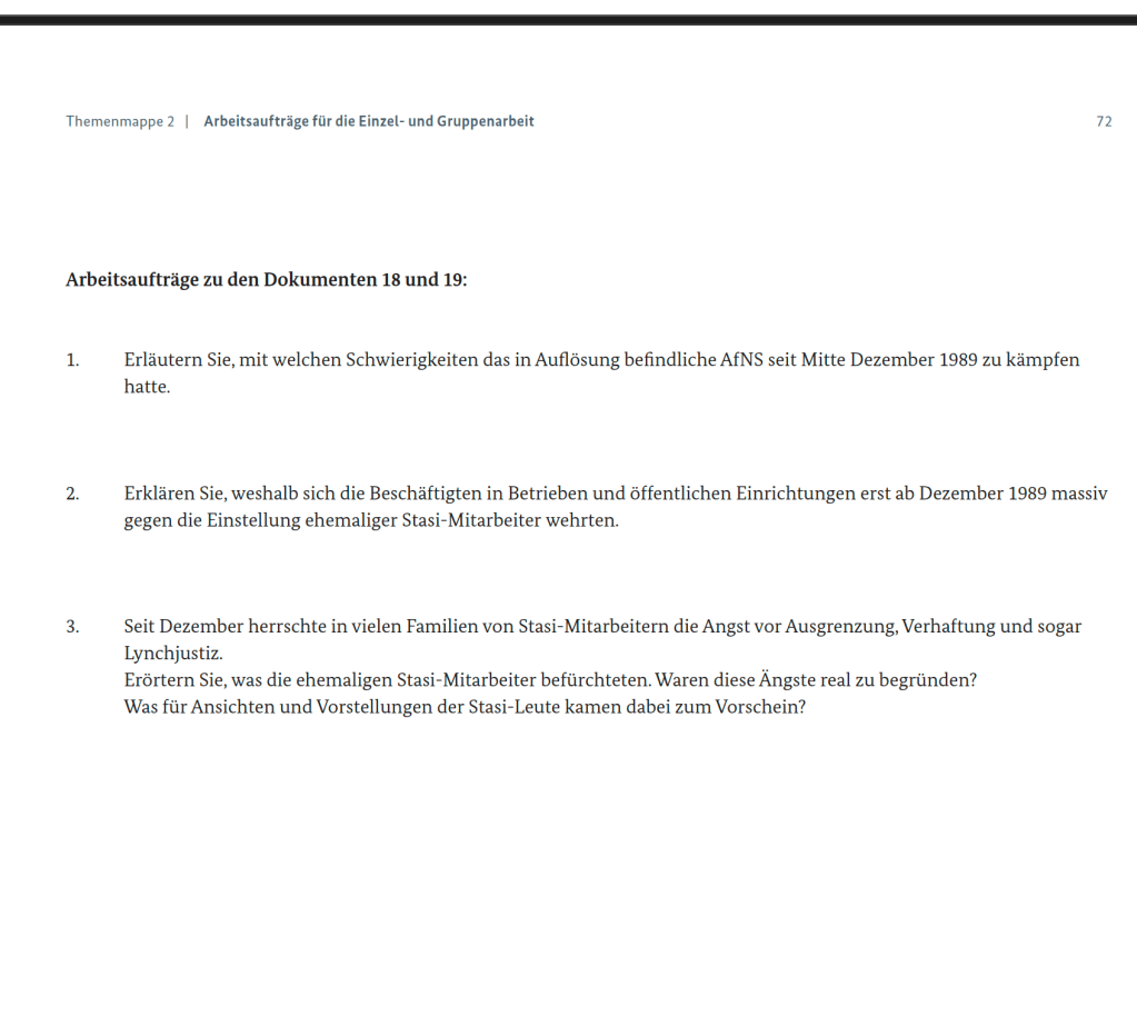 8. Aufgaben zur Konterrevolution